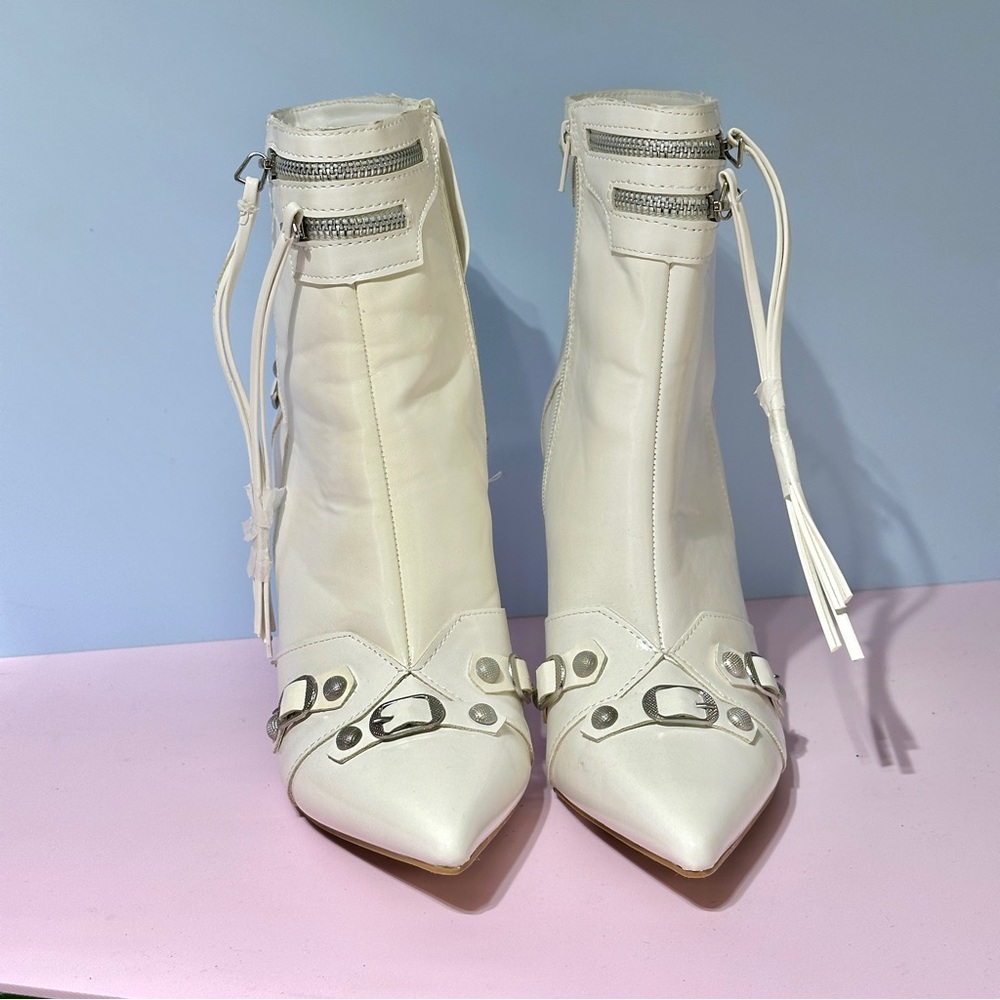 White Women's Ankle Boots